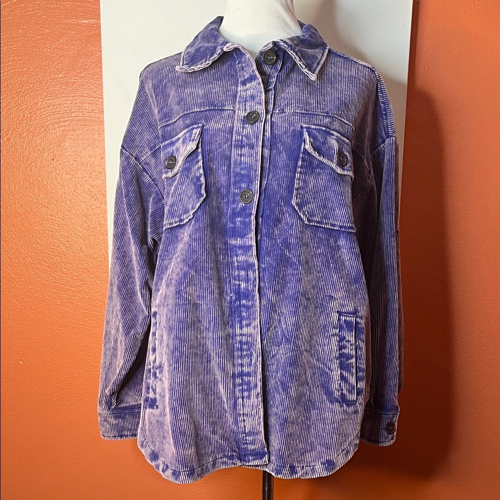 Purple Corduroy Women's Jacket